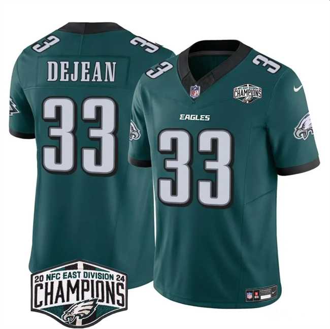 Men's Philadelphia Eagles #33 Cooper DeJean Green 2024 New NFC East Champions F.U.S.E. Vapor Untouchable Limited Stitched Jersey,We sell and wholesale Men's Philadelphia Eagles #33 Cooper DeJean Green 2024 New NFC East Champions F.U.S.E. Vapor Untouchable Limited Stitched Jersey on line form chian!